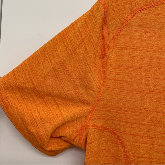 Nike running heathered bright orange dri fit short sleeve top large. - Picture 6 of 9